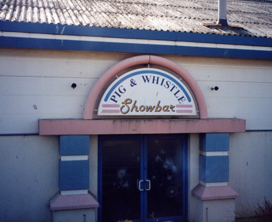 Rear entrance to Pig & Whistle July 2000
