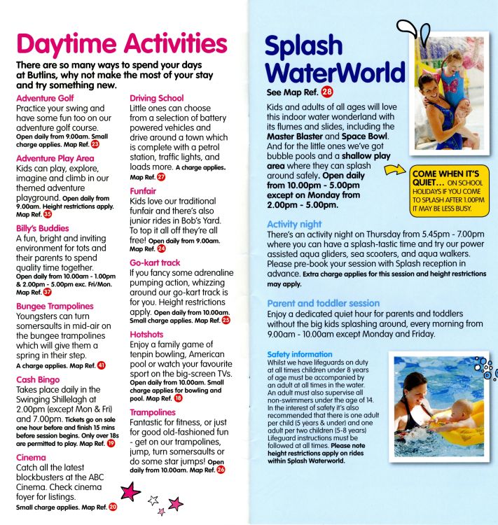 Daytime Activities & Splash Waterworld