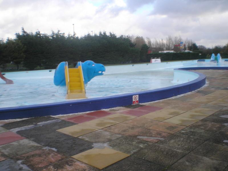 The old outdoor funpool