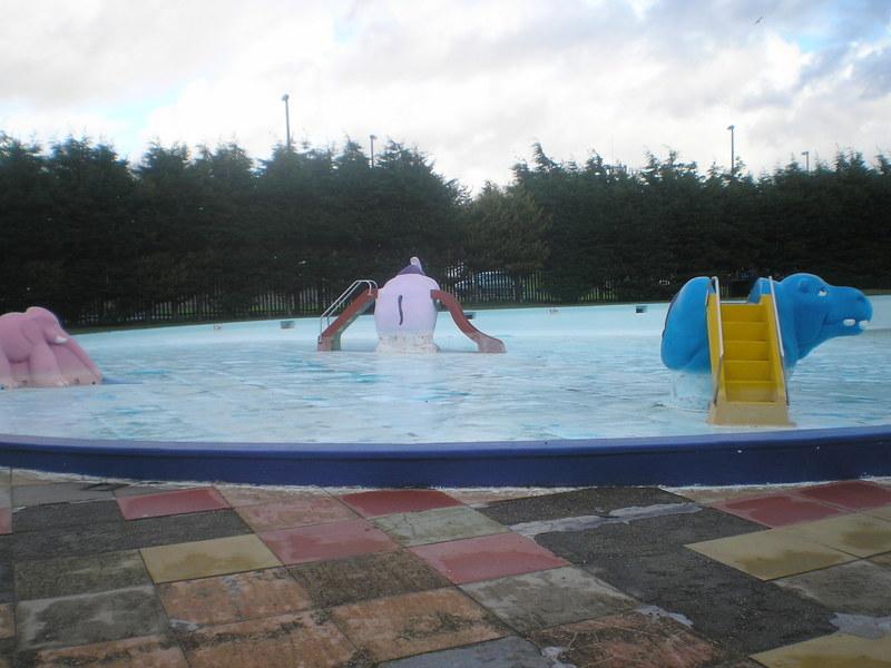 The old outdoor funpool