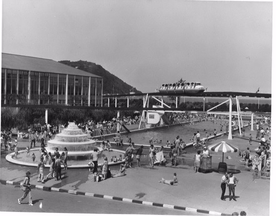 Outdoor Pool & Monorail