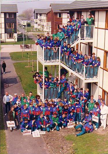 School venture weeks team reds/lifeguards/crew/nursery/supportstaff/students 1991