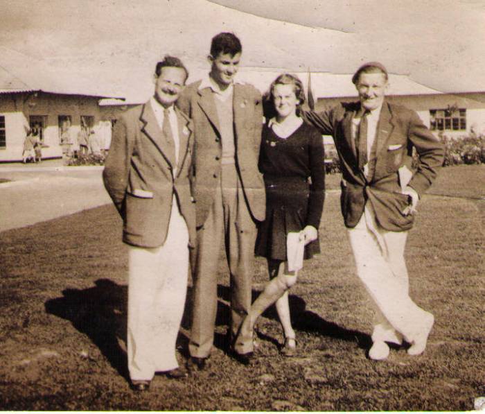 Jane & brother Francis, Topper Brown & Johnny Davis