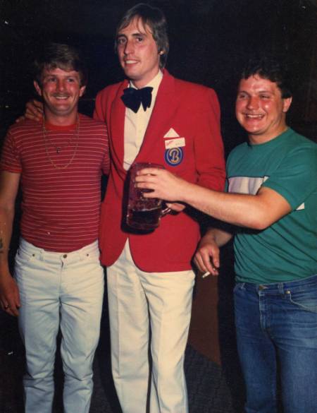 Kennie, Mally & Mufty at Pwllheli in 1983