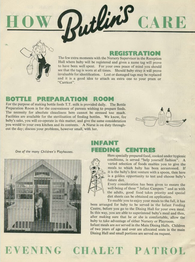 Nursery Leaflet from 1955 (page 1)
