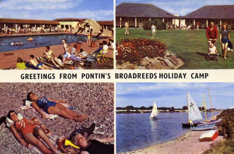 Pontins Broadreeds Postcard