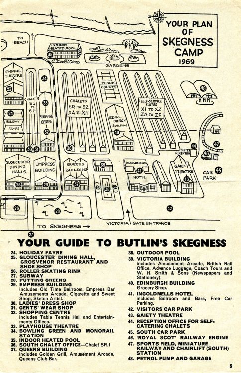 Skegness Map 1969