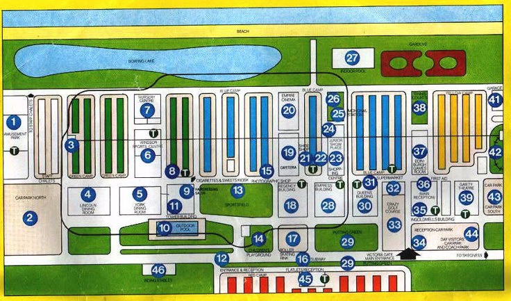 Skegness Map from 1981