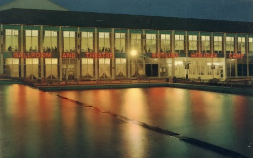 The Heated Outdoor Pool by Night