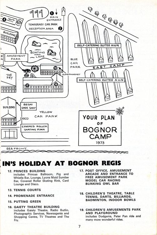 Bognor Map from 1973