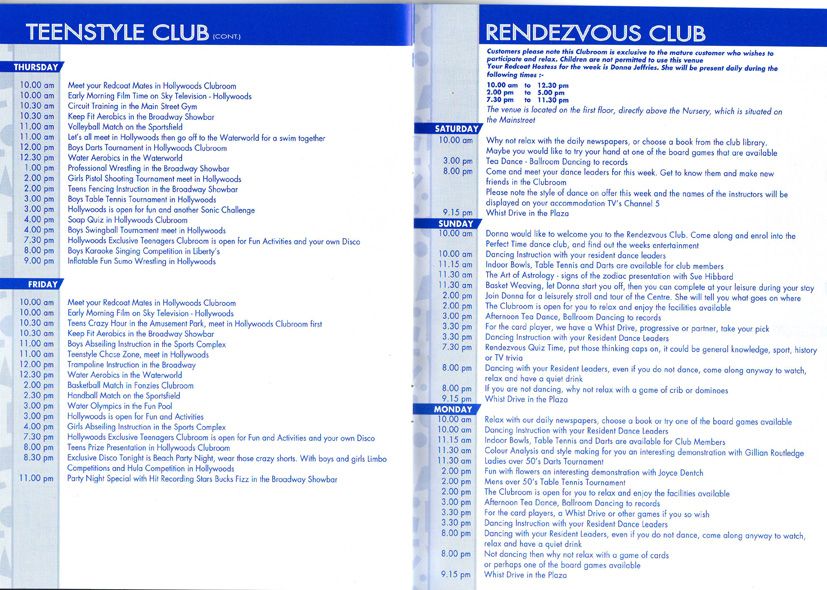 Teenstyle & Rendezvous Clubs