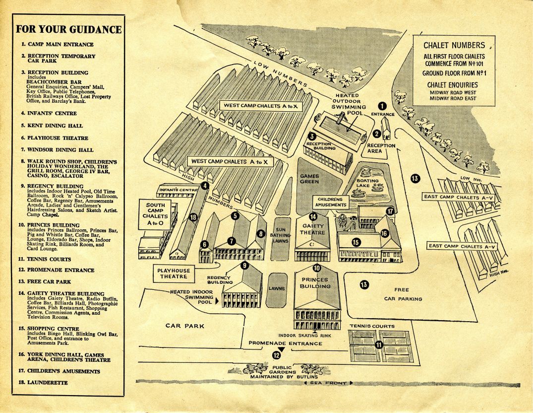 Bognor Map from 1964