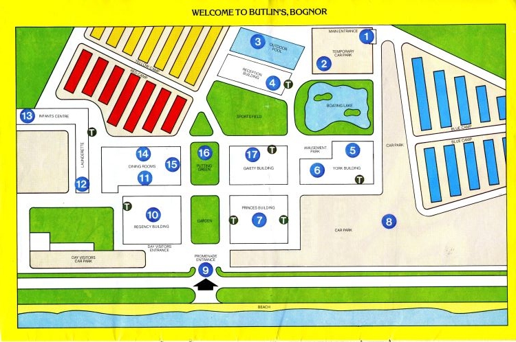 Bognor Map from 1982