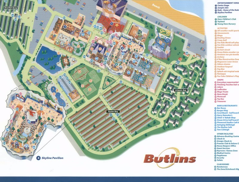 Butlins Bognor Map
