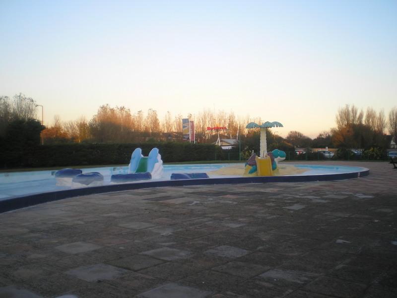 Close up of the old fun pool