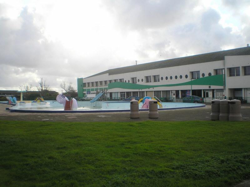 The old funpool and reception building