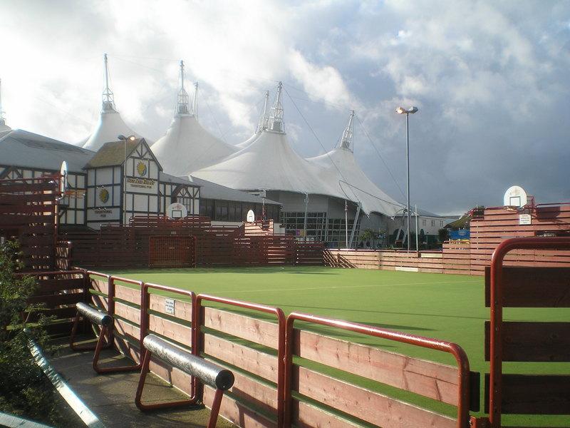 Looking across the Multi Sports Court with the Skyline in the background