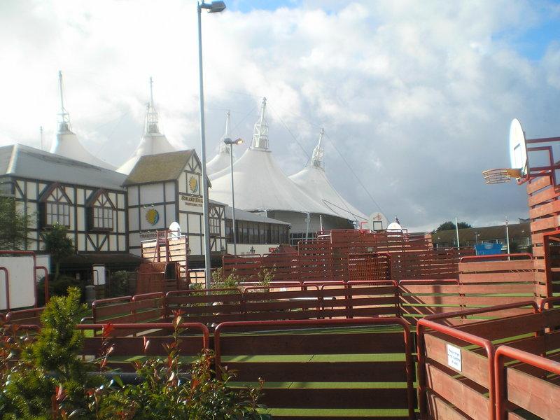 Looking across the Multi Sports Court