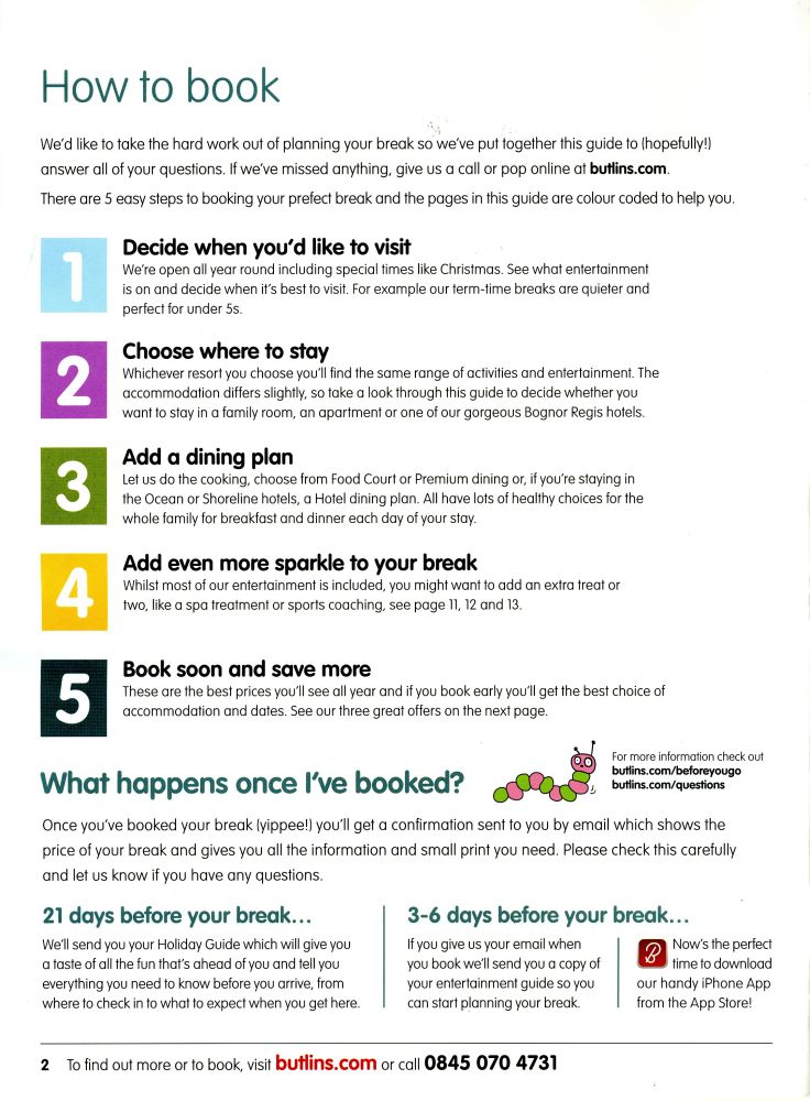 Booking Guide Page 2 - How to Book