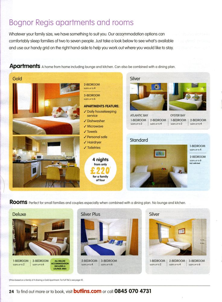 Booking Guide Page 24 - Bognor Regis Apartments & Rooms
