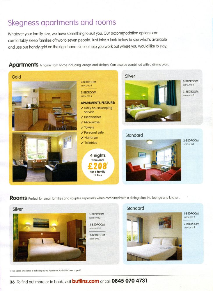 Booking Guide Page 36 - Skegness Apartments & Rooms