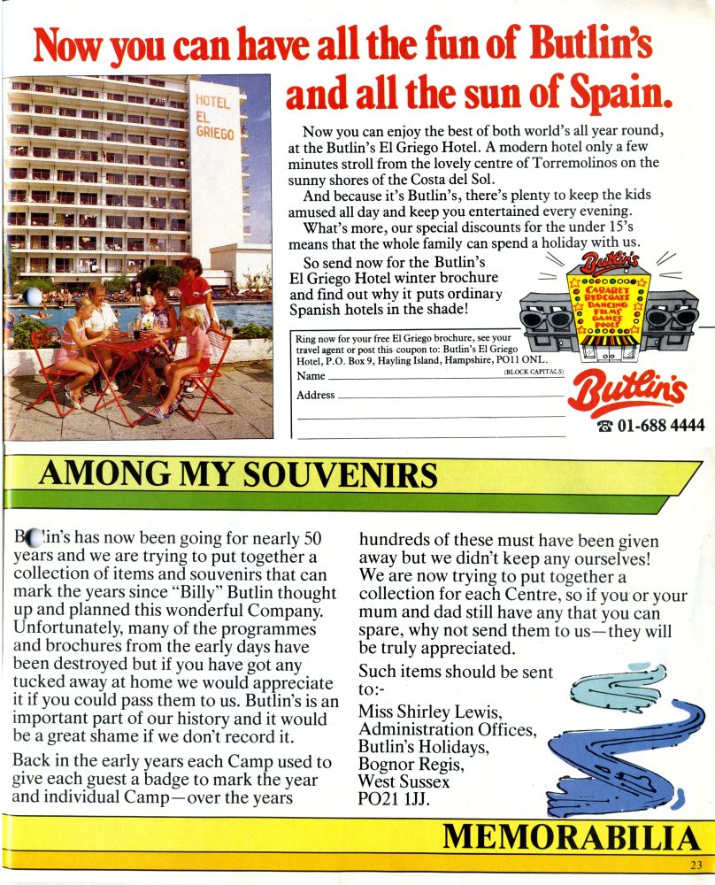 Page 23 - Hotel El Griego, Spain & Memorabilia