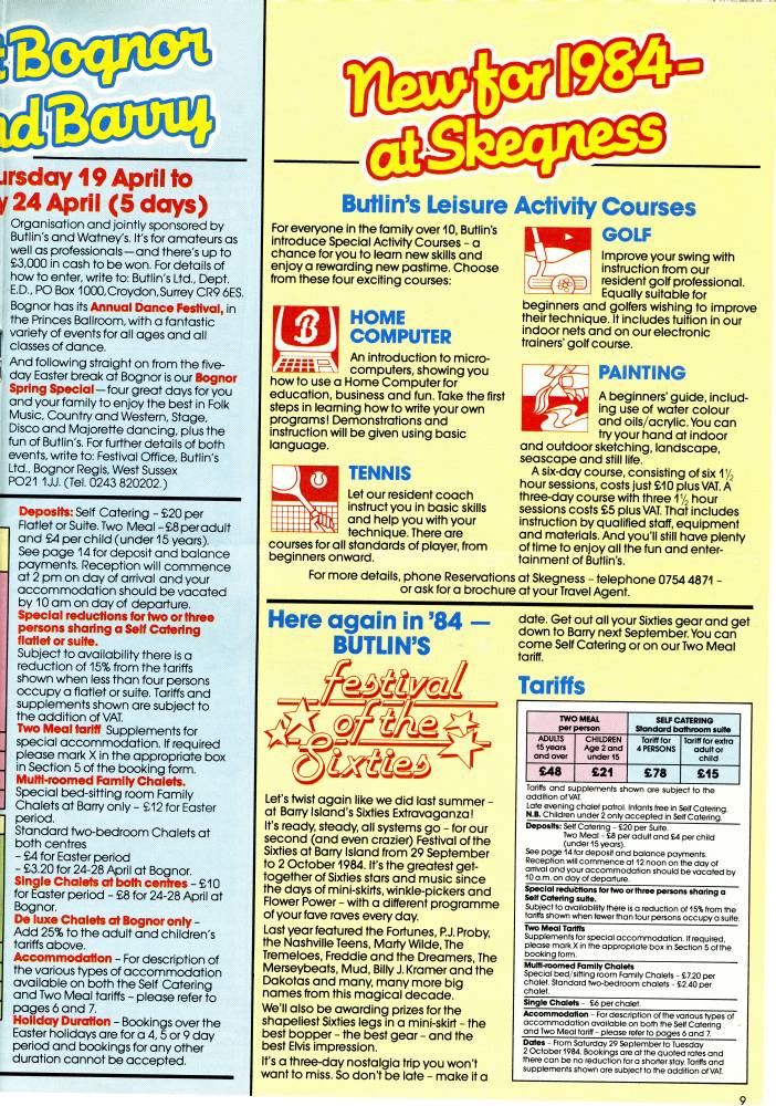Page 9 - Easter Breaks & New for 1984