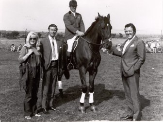 David Broome at Pwllheli in 1973. He is seen with the late Diana Dors, standing next to Robert Butlin and on the other side the late Eamonn Andrews.