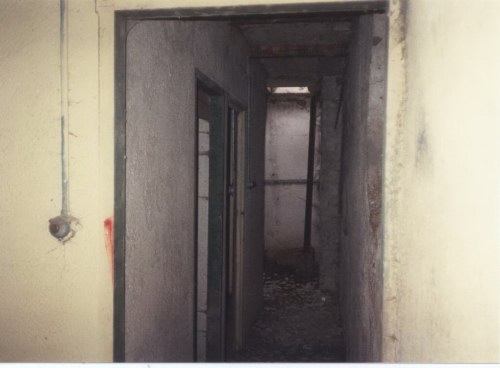 Close up of corridor and access stairs