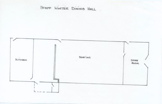 Plan of winter dining hall