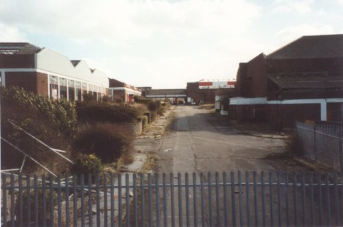 View from the site of the old York Dining Hall. The building to the right is the Empire Theatre. The indoor pool building and pool tunnel can be seen in the middle distance