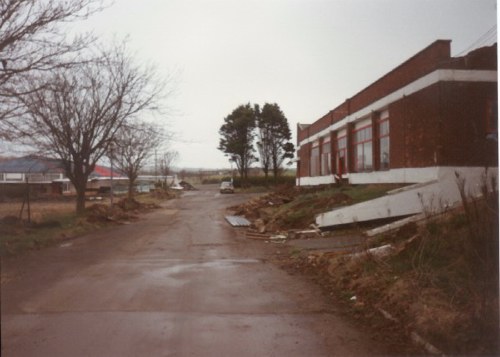 Standing at the Beachcomber - the fairground was on the left and the Reception building can be seen in the left distance