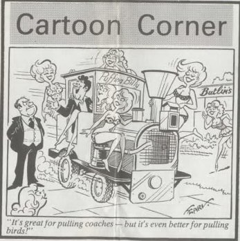 Cartoon from the Butlin News of Nov 1981