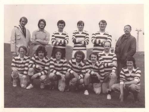 Staff football team approx. 1977
