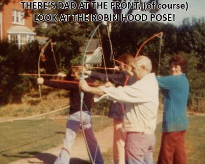 Ian's Dad on the Archery Range