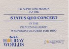 Status Quo Ticket 1990