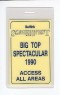 Big Top Ticket 1990