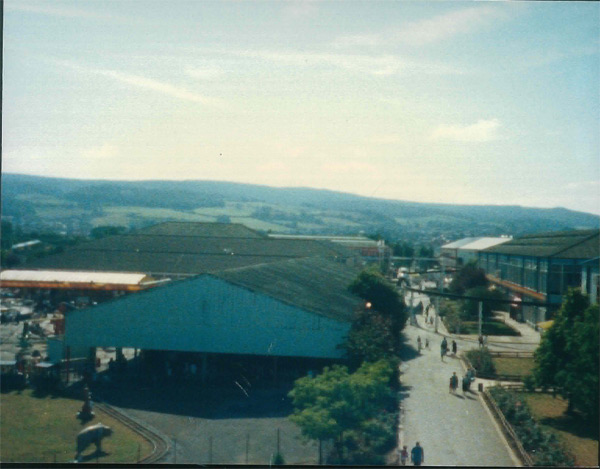 View of the amusement park from the chairlift