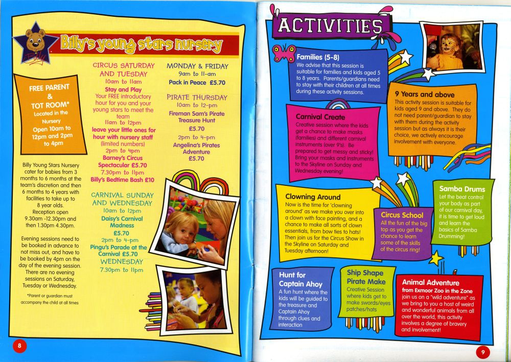 Pages 8 & 9 - Nursery & Activities