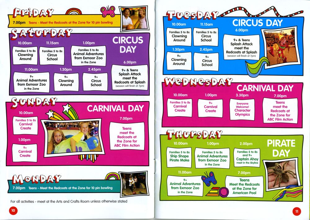 Pages 10 & 11 - Childrens Activities