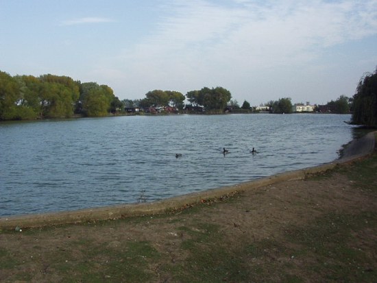 Lake towards rear of camp