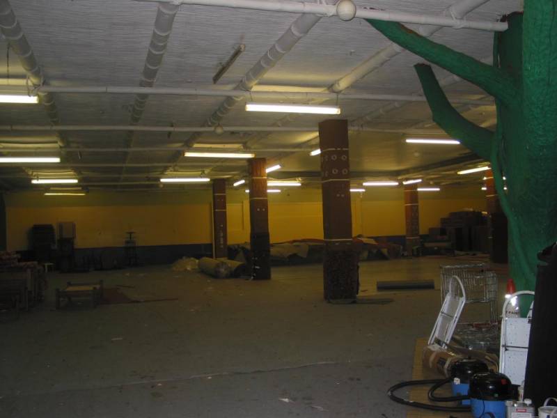 Inside the old Beachcomber building