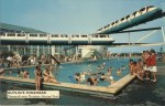 Monorail over Outdoor Pool
