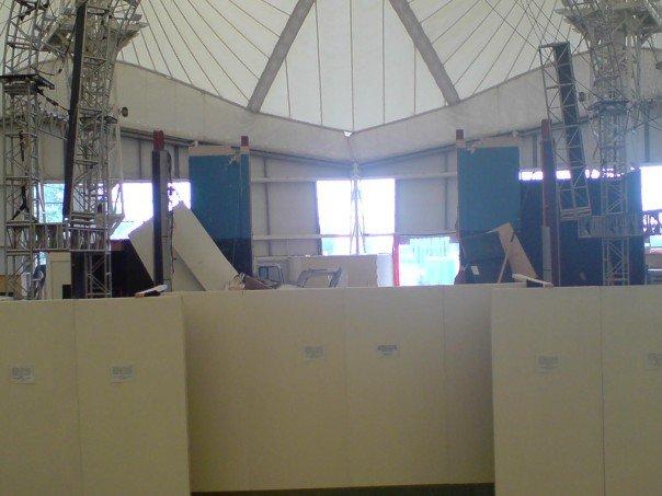 The Old Skyline Stage Being Dismantled