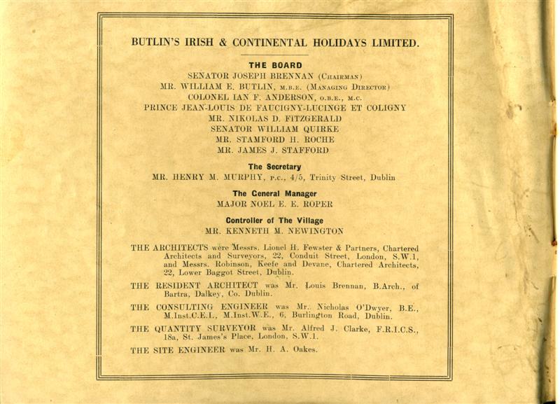 Mosney Official Opening Programme
