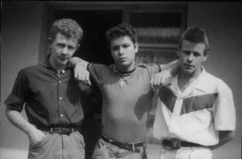 Ian, Cliff and Terry outside their chalet