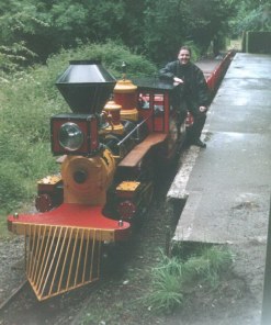 Pwllheli. Train at the main station 1990s