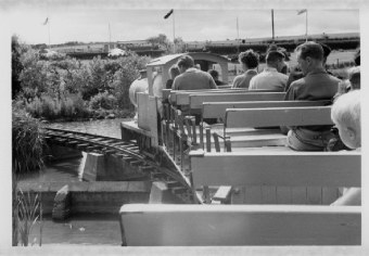 Filey. Riding the train in 1959