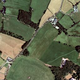 Aerial photograph of the old Broomhall grass airstrip