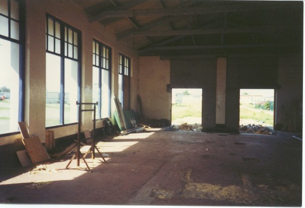 Inside the south chairlift station. 1990